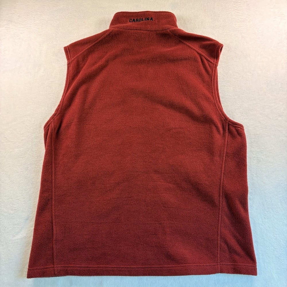 South Carolina Gamecocks Columbia Fleece Vest Mens L Red NCAA Football - Picture 10 of 14